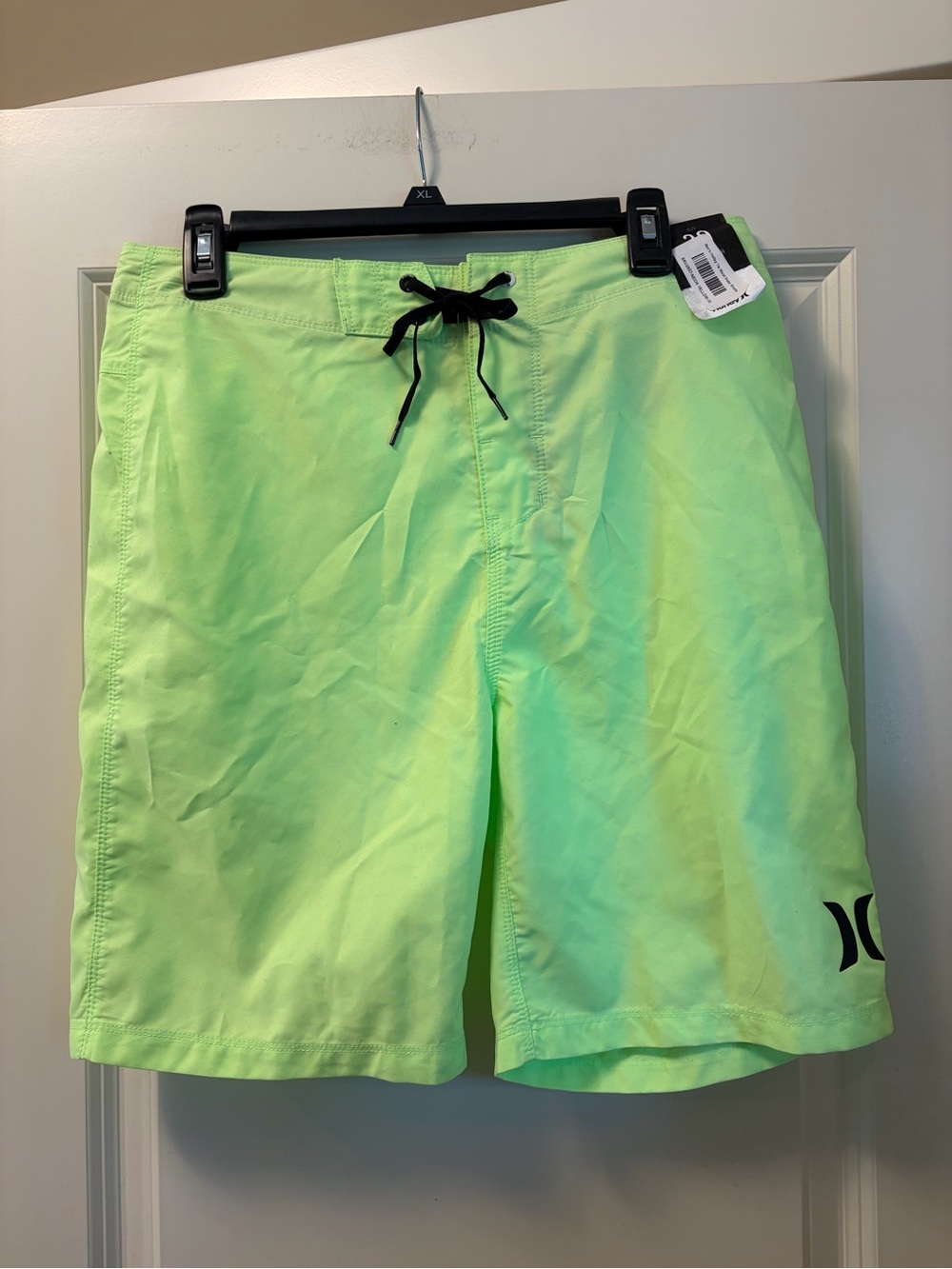 NWT Hurley Men’s Neon Lime Green Swim Shorts size 30